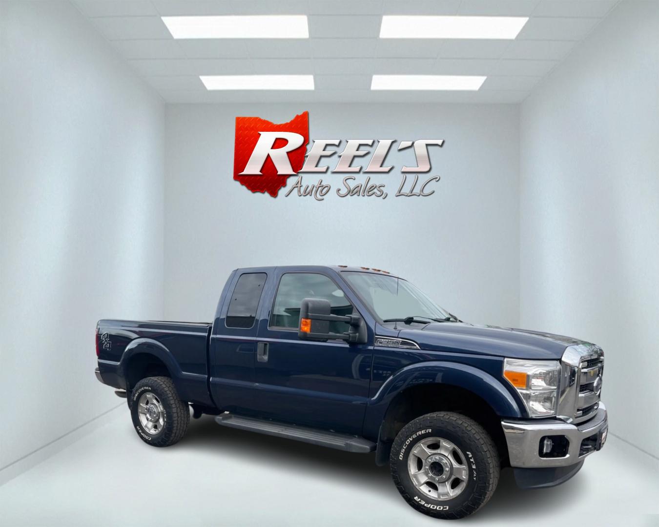 2015 Blue /Gray Ford F-350 SD XLT SuperCab Long Bed 4WD (1FT8X3B68FE) with an 6.2L V8 OHV 16V engine, 6-Speed Automatic transmission, located at 11115 Chardon Rd. , Chardon, OH, 44024, (440) 214-9705, 41.580246, -81.241943 - Photo#3